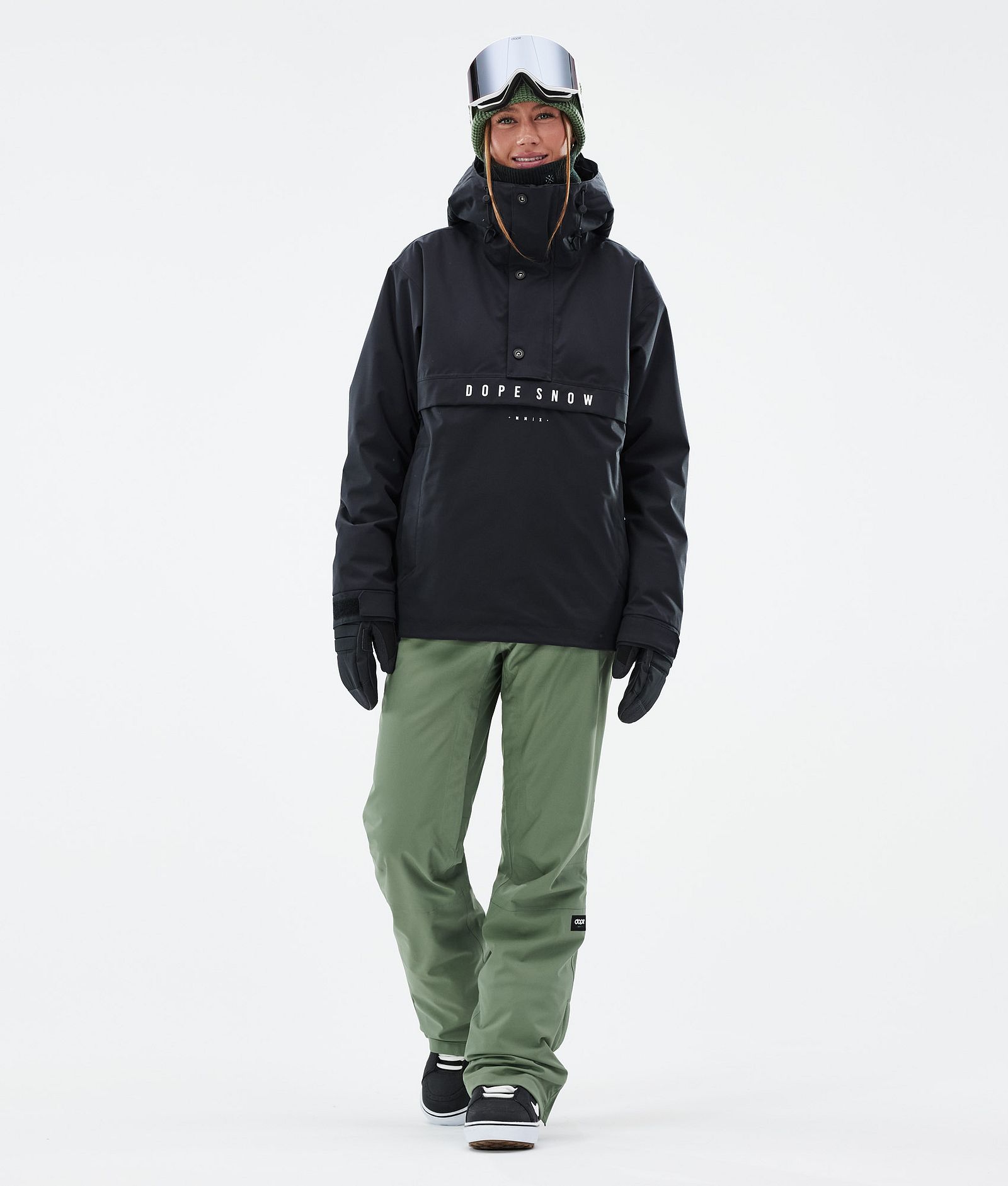 Dope Con W Snowboardbukse Dame Moss Green, Bilde 2 av 6