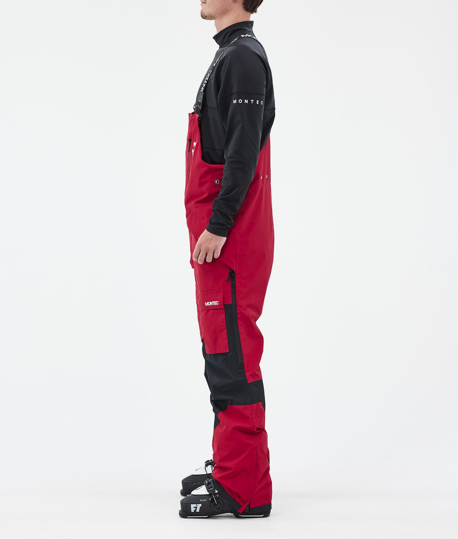 Montec Fawk Skibukse Herre Deep Red/Black, Bilde 3 av 7