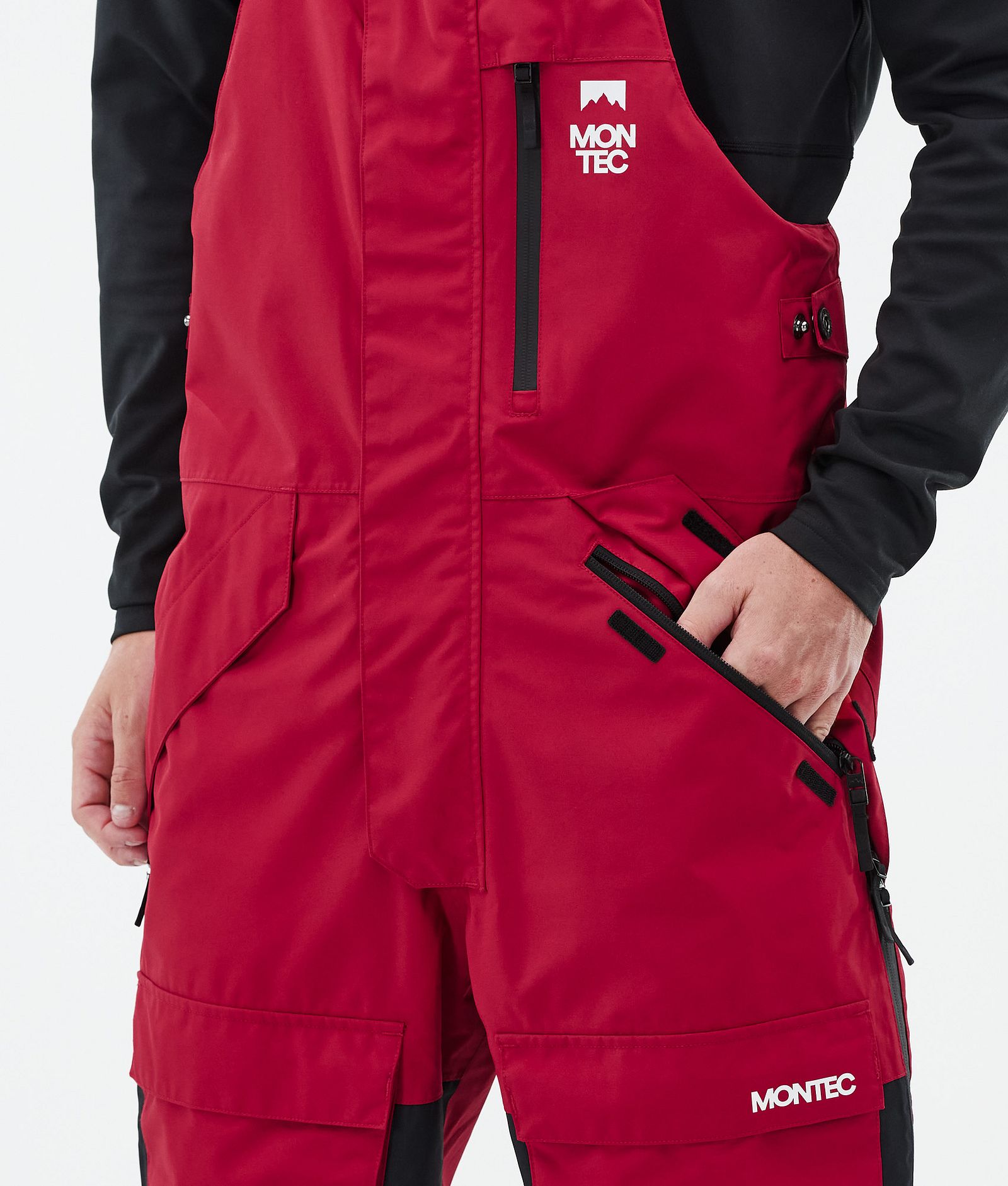 Montec Fawk Snowboardbukse Herre Deep Red/Black, Bilde 5 av 7