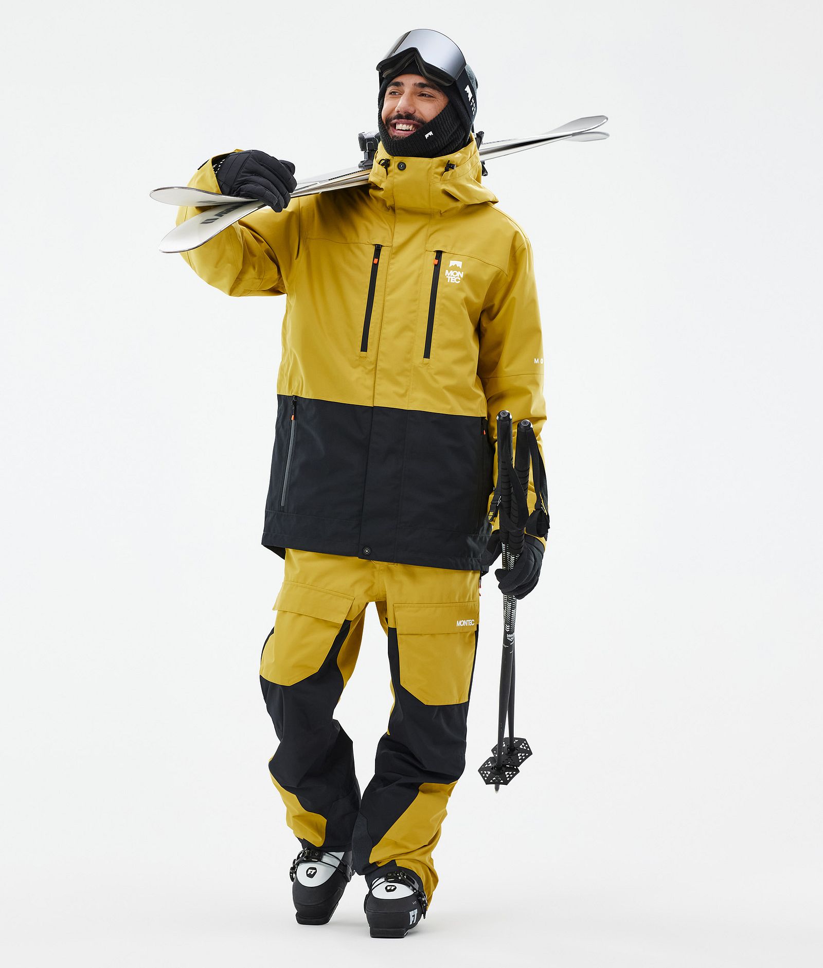 Montec Fawk Skibukse Herre Yellow/Black, Bilde 2 av 7