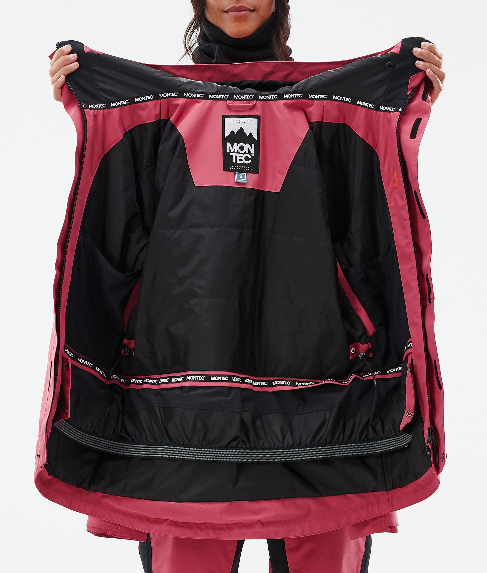 Montec Fawk W Snowboardjakke Dame Light Red, Bilde 10 av 10