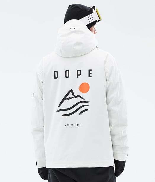 Dope Blizzard Snowboardjakke Herre Whitish