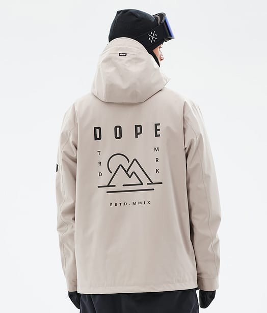 Dope Blizzard Snowboardjakke Herre Sand