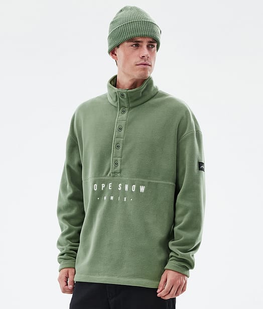 Dope Comfy Fleecegenser Herre Moss Green