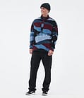 Dope Comfy Fleecegenser Herre Shards Burgundy Blue, Bilde 3 av 6