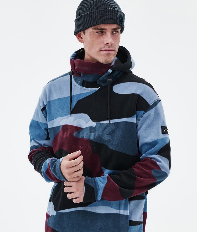 Dope Cozy II Fleecegenser Herre Shards Burgundy Blue, Bilde 2 av 7