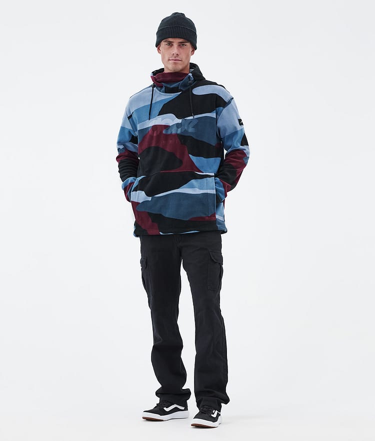 Dope Cozy II Fleecegenser Herre Shards Burgundy Blue, Bilde 3 av 7