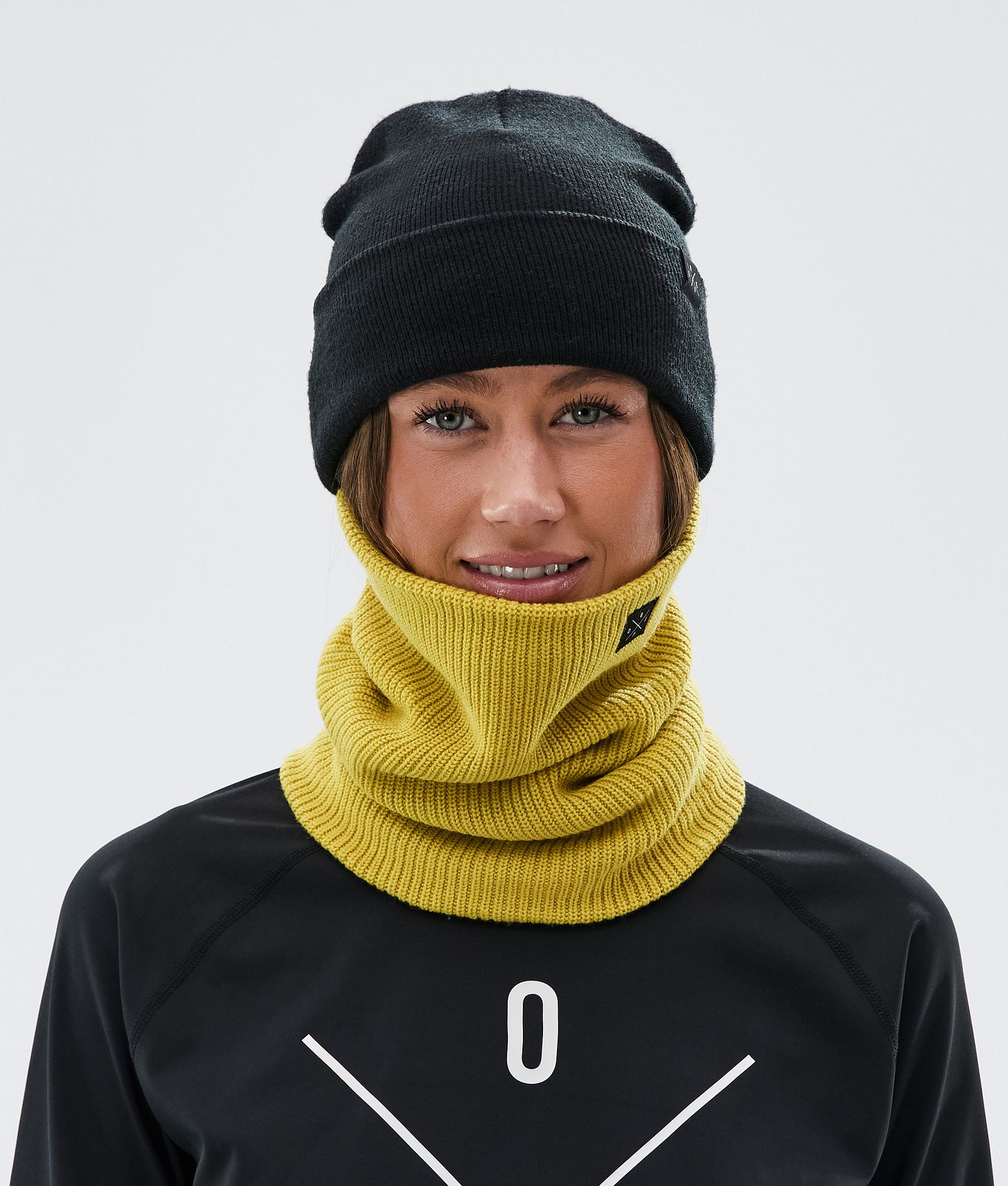 Dope 2X-Up Knitted Ansiktsmasker Yellow, Bilde 3 av 3