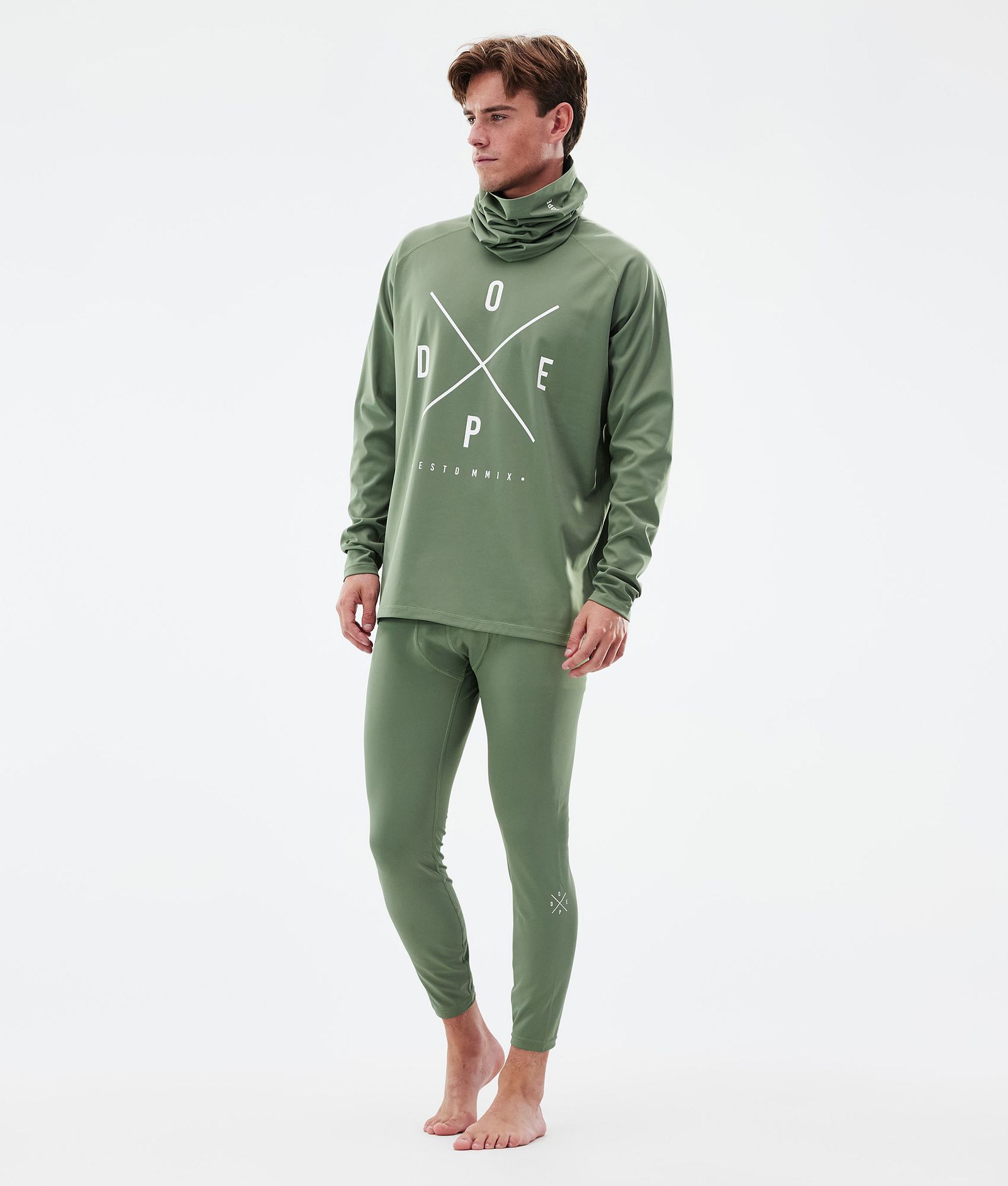 Dope Snuggle Superundertøy overdel Herre 2X-Up Moss Green, Bilde 3 av 7