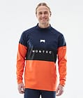 Montec Alpha Superundertøy overdel Herre Dark Blue/Black/Orange, Bilde 1 av 5