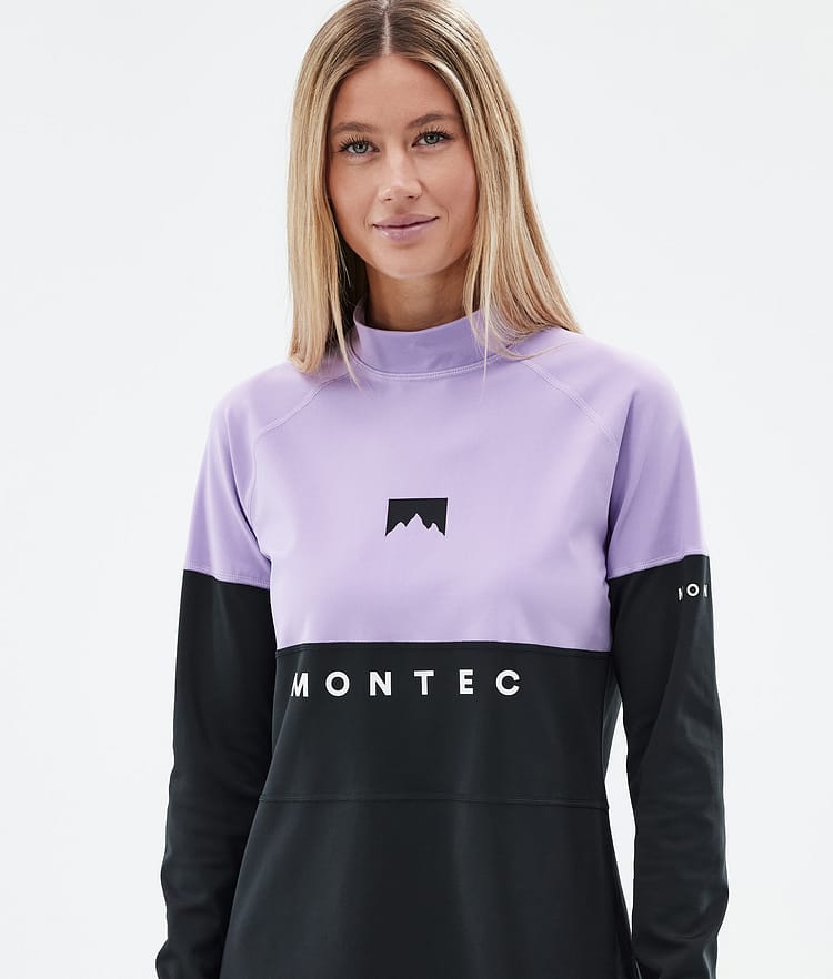 Montec Alpha W Superundertøy overdel Dame Faded Violet/Black, Bilde 2 av 5