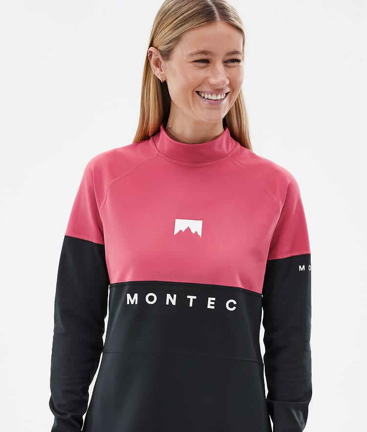 Montec Alpha W Superundertøy overdel Dame Light Red/Black, Bilde 2 av 5