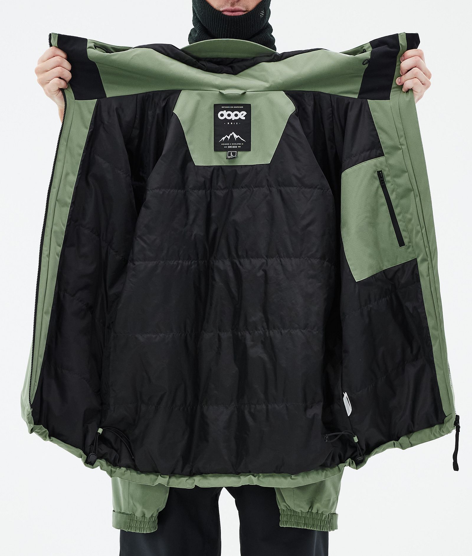 Dope Spartan Snowboardjakke Herre Moss Green, Bilde 8 av 8