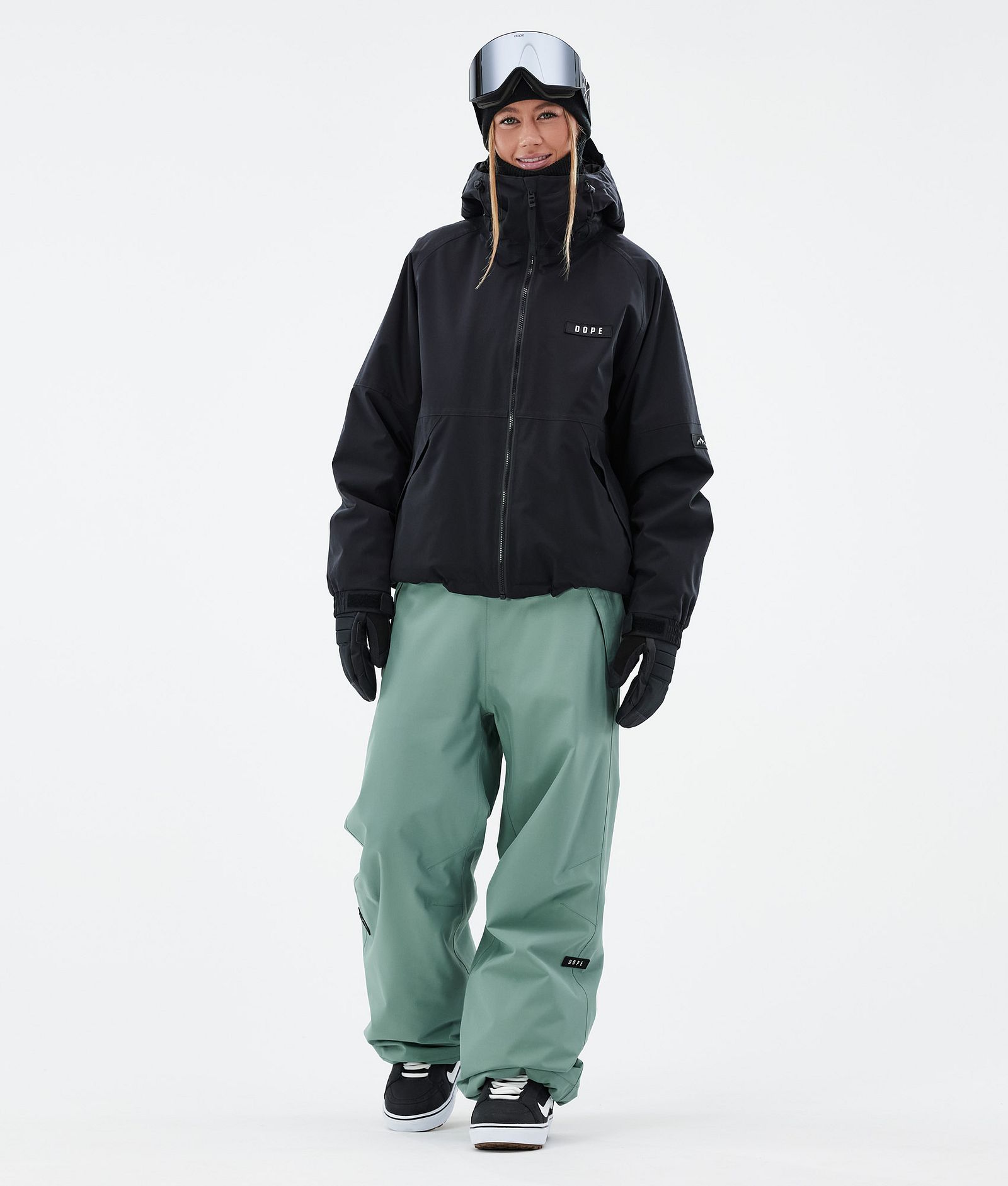 Dope Big W Snowboardbukse Dame Faded Green, Bilde 2 av 5