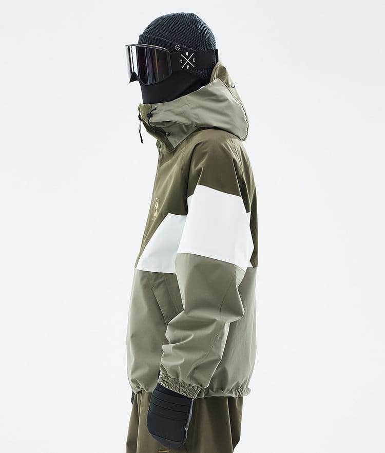 Dope JT Spartan Snowboardjakke Herre Olive Green/Whitish/Greenish, Bilde 6 av 8