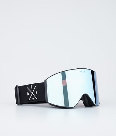 Dope Sight Skibriller Black/Blue Mirror