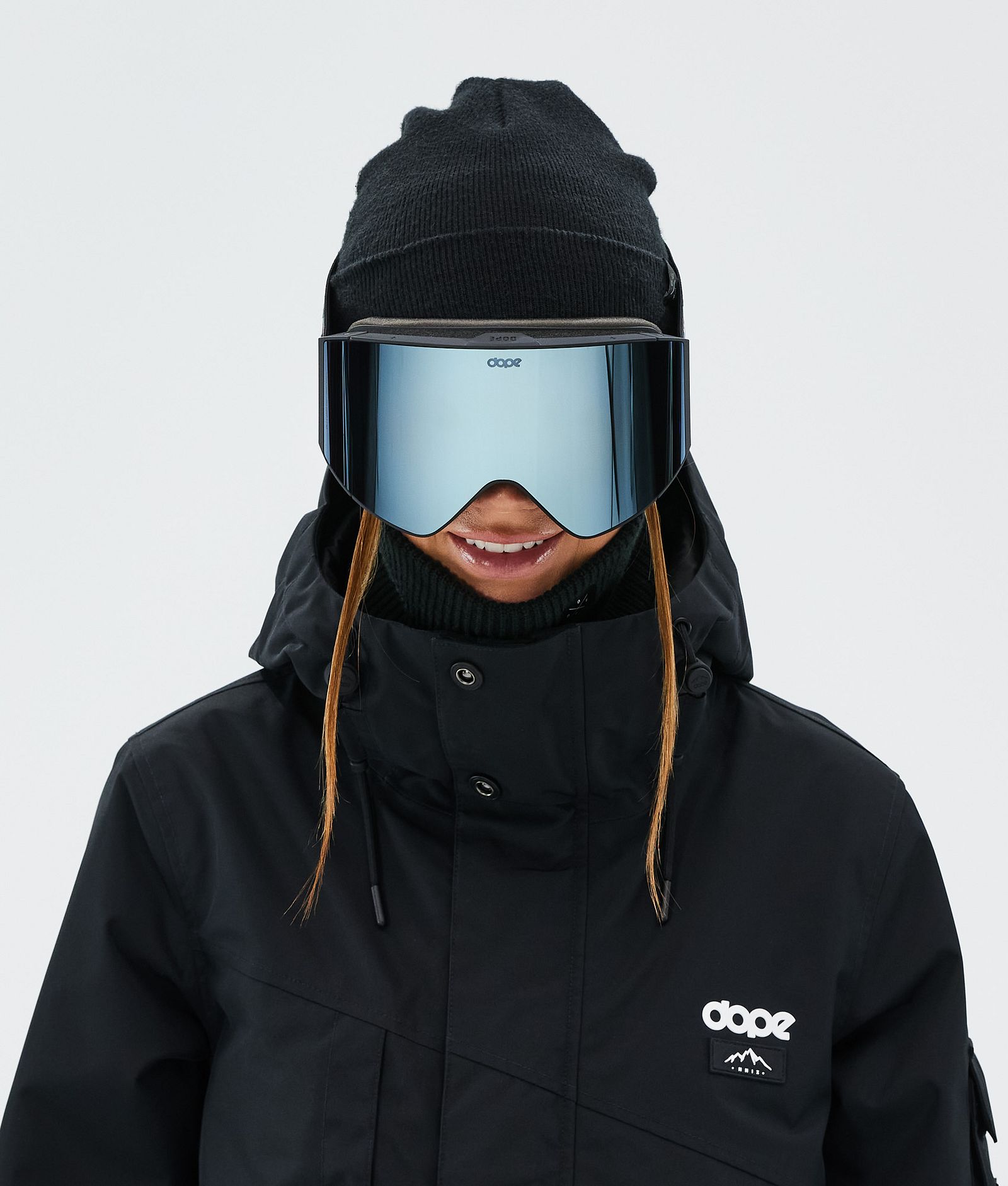 Dope Sight Skibriller Black/Blue Mirror, Bilde 3 av 6