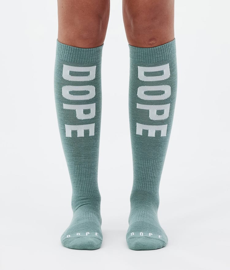 Dope Essential Skisokker Faded Green, Bilde 1 av 3