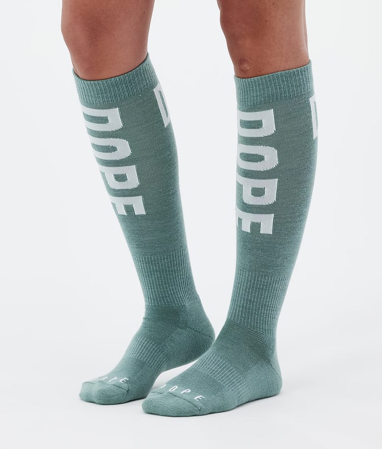 Dope Essential Skisokker Faded Green, Bilde 2 av 3