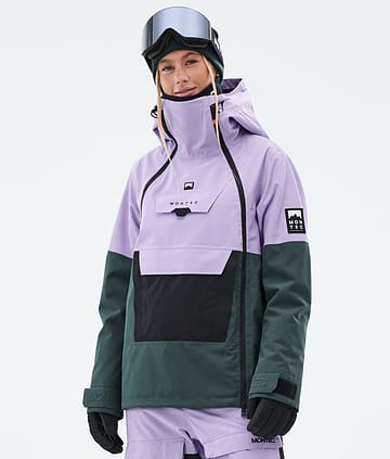 Montec Doom W Snowboardjakke Dame Faded Violet/Black/Dark Atlantic