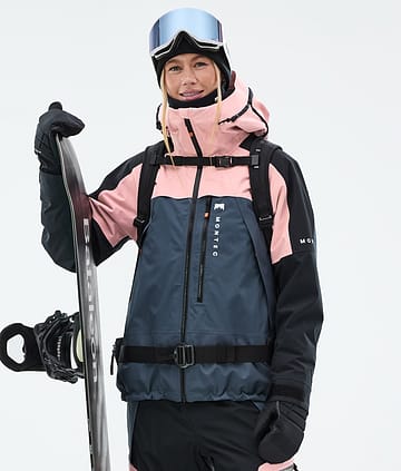 Montec Oracle W Snowboardjakke Dame Soft Pink/Black/Metal Blue