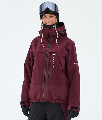 Montec Oracle W Snowboardjakke Burgundy
