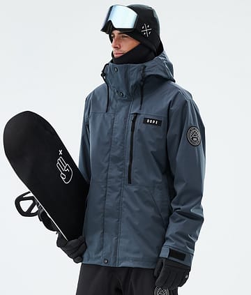 Dope Blizzard Full Zip Snowboardjakke Metal Blue