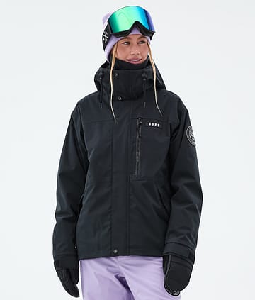 Dope Blizzard W Full Zip Snowboardjakke Dame Black