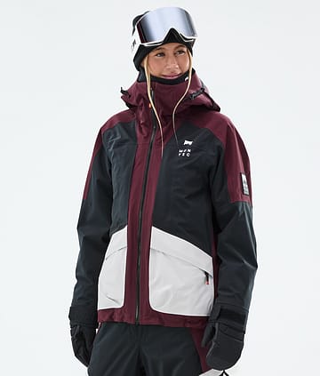 Montec Morpheus W Snowboardjakke Dame Burgundy/Black/Light Grey