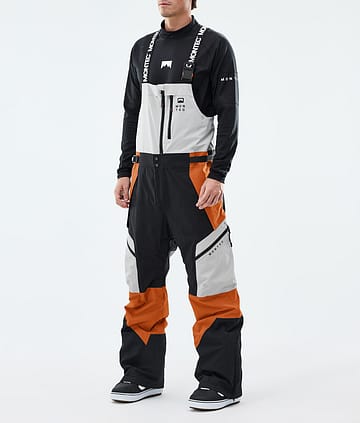 Montec Dozer Snowboardbukse Light Grey/Black/Burned Orange