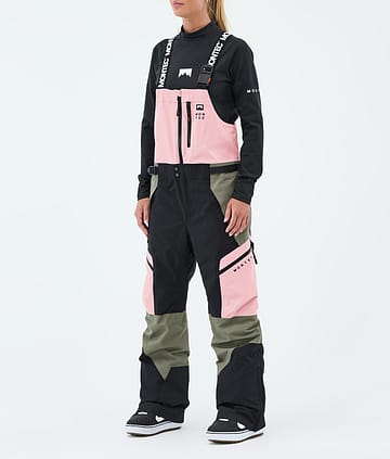 Montec Dozer W Snowboardbukse Soft Pink/Greenish/Black