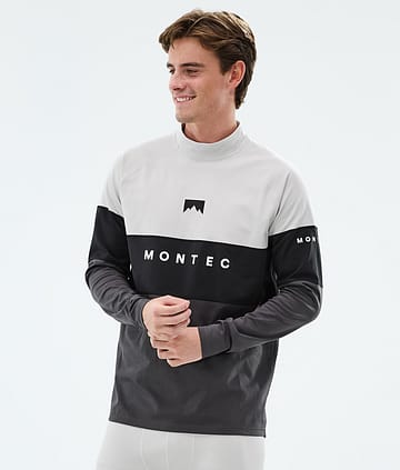 Montec Alpha Superundertøy overdel Light Grey/Black/Phantom