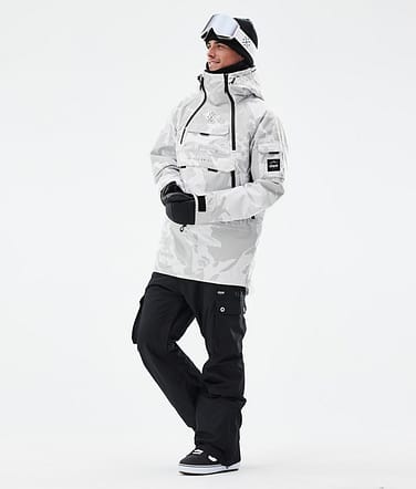 Dope Akin Snowboardoutfit Herre Grey Camo/Black