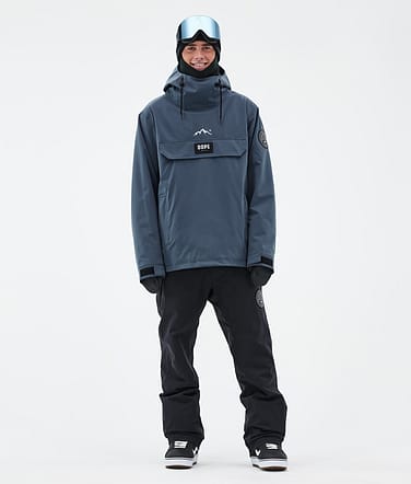 Dope Blizzard Snowboardoutfit Herre Metal Blue/Black