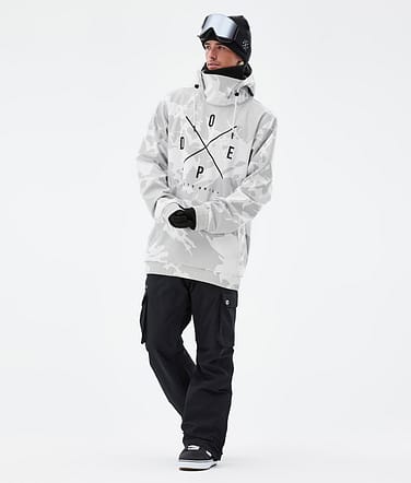 Dope Yeti Snowboardoutfit Herre Grey Camo/Black