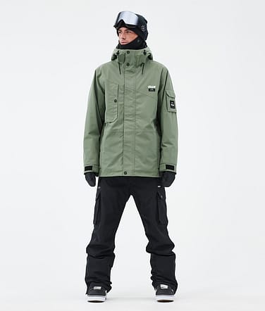 Dope Adept Snowboardoutfit Herre Moss Green/Blackout