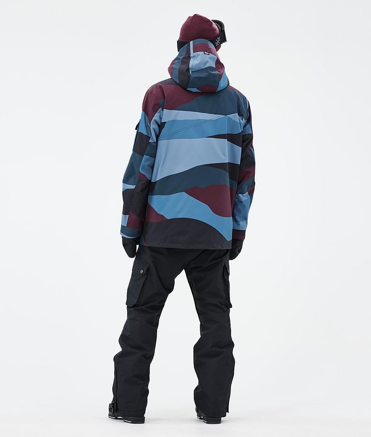 Dope Adept Skidoutfit Herre Shards Burgundy Blue/Blackout, Image 2 of 2