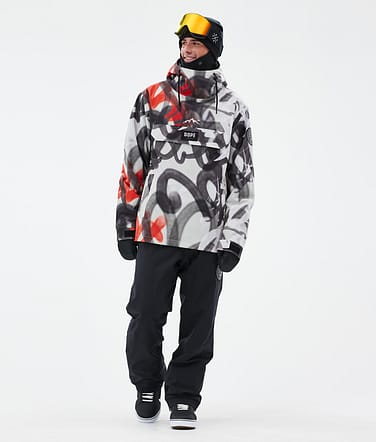 Dope Blizzard Snowboardoutfit Herre Spray Black Red/Black