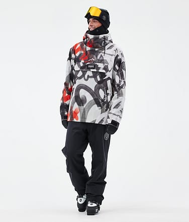 Dope Blizzard Skidoutfit Herre Spray Black Red/Black