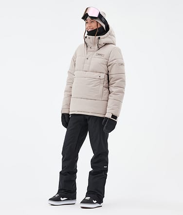 Dope Puffer W Snowboardoutfit Dame Sand/Black