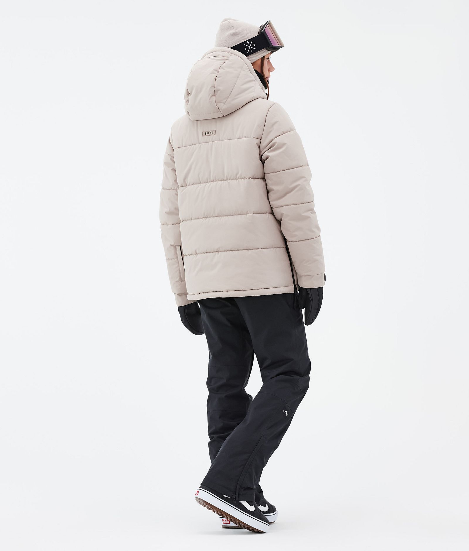 Dope Puffer W Snowboardoutfit Dame Sand/Black, Image 2 of 2