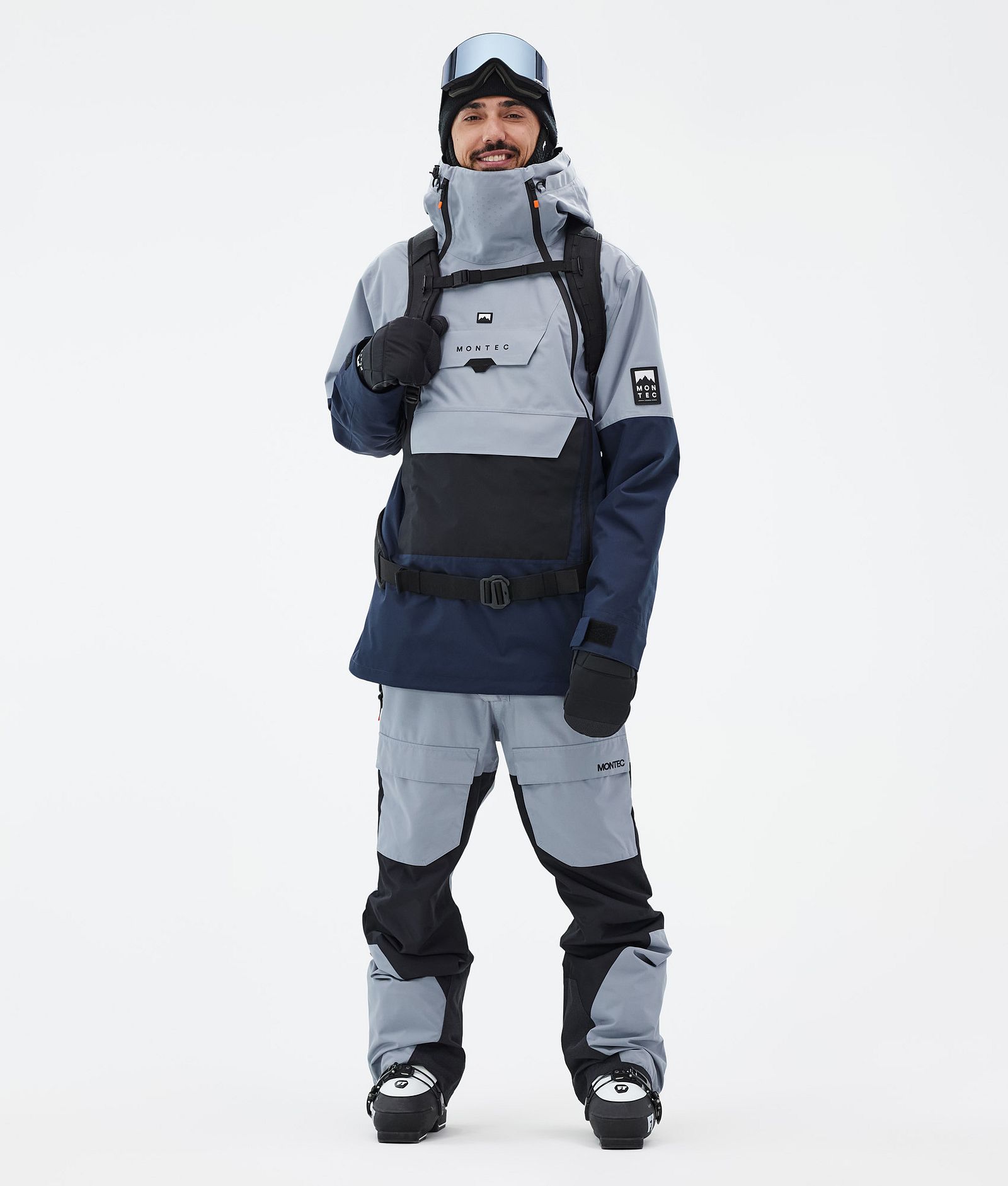 Montec Doom Skidoutfit Herre Soft Blue/Black/Dark Blue, Image 1 of 2