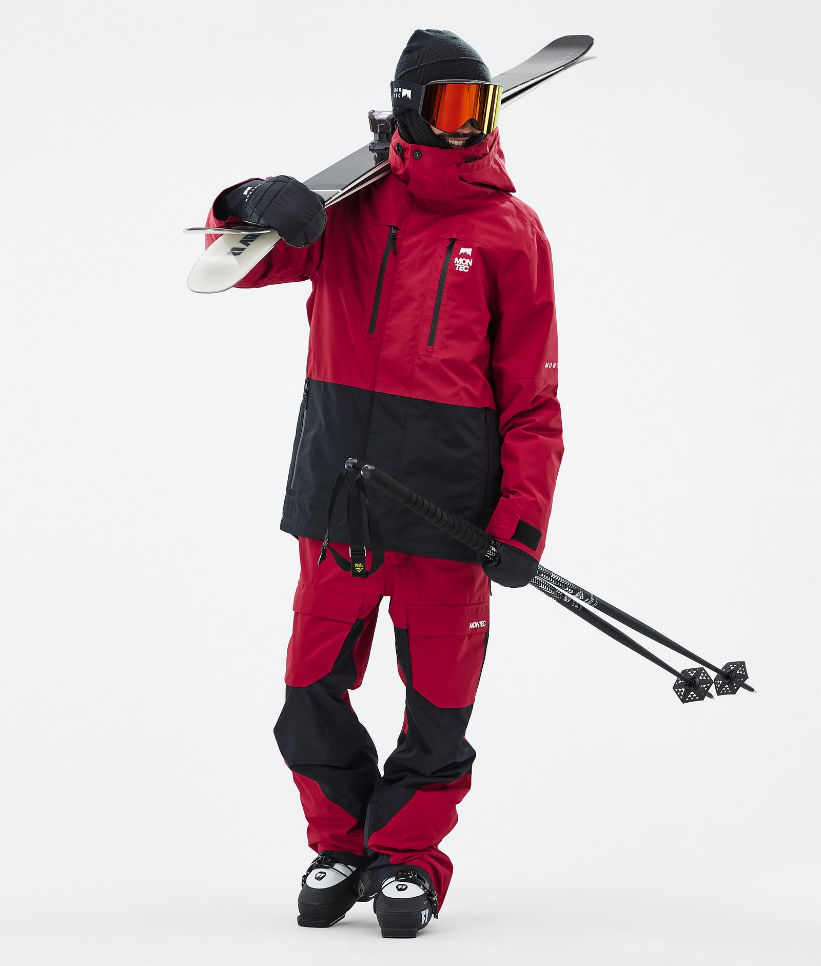 Montec Fawk Skidoutfit Herre Deep Red/Black, Image 1 of 2